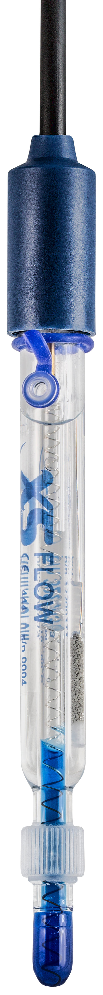 Flow TEMP BNC Elettrodo di pH combinato con sensore di temperatura NTC