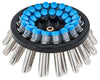A 32-15 Rotore ad angolo fisso 37° per provette da 15 ml, numero max per rotore 32. Velocità massima 4.500 rpm, accelerazione massima 3.280 xg.
