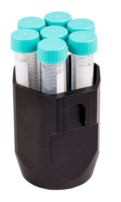 B 7-15F bascula in alluminio per 7 provette a fondo conico da 15 ml, per rotore S 4-175