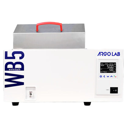 WB 5 Bagnomaria ArgoLab Campo di lavoro da 5°C sopra temperatura ambiente a 100C. Capacità della vasca 5 lt
