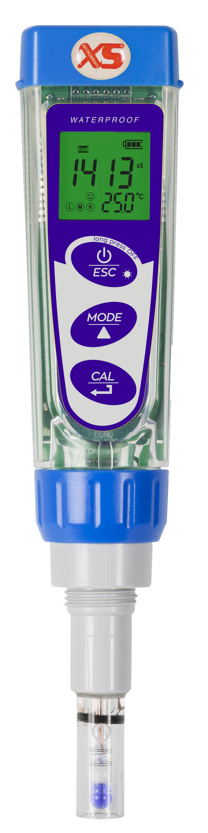 PC 5 Multiparametro pHmetro Conduttimetro e Termometro portatile a tenuta stagna IP67.