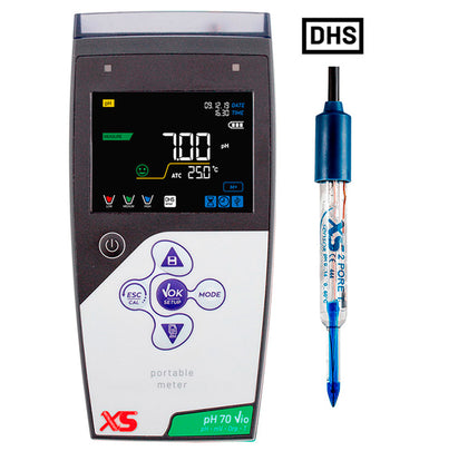 XS pH 70 Vio FOOD pHmetro portatile - Elettrodo 2 Pore T DHS