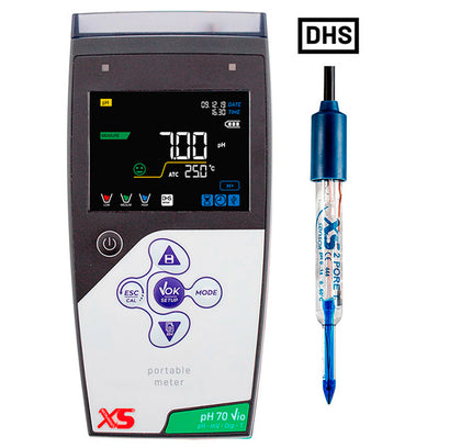 XS pH 70 Vio FOOD pHmetro portatile - Elettrodo 2 Pore T DHS