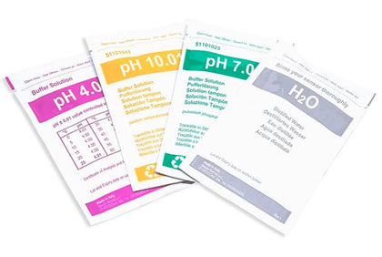 Set RICAMBIO per pH 1x20 Bustine 25ml (6x pH 4,01/7,00/H2O + 2 x storage).