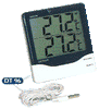 DT 96, termometro digitale doppio display esterna/interna,  40/+200 °C