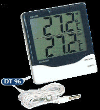 DT 96, termometro digitale doppio display esterna/interna,  40/+200 °C