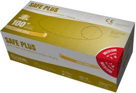 Guanti in lattice LATEX senza talco misura SMALL conf.100 pezzi