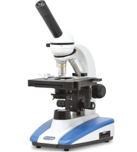 Microscopio Biologico Trinoculare Acro 1000x - tavolino traslatore e LED