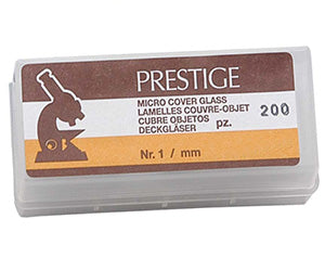 Vetrini coprioggetto 18x18  confezione 200 pz - Prestige
