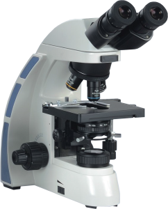 Microscopio Biologico Trinoculare Planare LED 3W