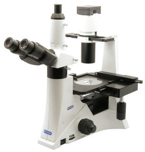 Microscopio Biologico Rovesciato Trinoculare UIS - LED 5 W