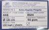 Carta da filtro Piegata Extra Rapida diametro 18cm Conf.100 fogli